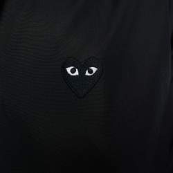 Comme des Garçons Play Black Heart Applique Shirt L