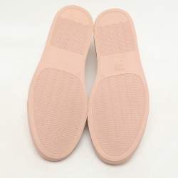 Common Projects Pink Leather Achilles Low Top Sneakers Size 43