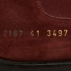 Pre Owned Common Projects Brown Suede Chelsea Boots Size 41