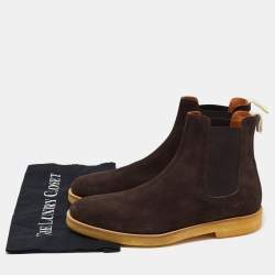 Pre Owned Common Projects Dark Brown Suede Chelsea Boots Size 41