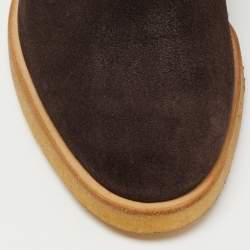 Pre Owned Common Projects Dark Brown Suede Chelsea Boots Size 41