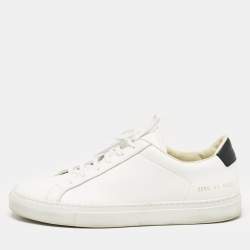 Common Projects White Leather Achilles Lace Up Sneakers Size 41