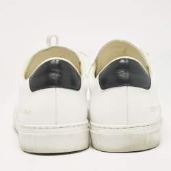 Common Projects White Leather Achilles Lace Up Sneakers Size 41
