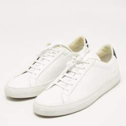 Common Projects White Leather Achilles Lace Up Sneakers Size 41