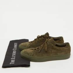 Common Projects Olive Green Suede Achilles Low Top Sneakers Size 41