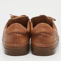 Common Projects Brown Leather Achilles Lace Up Sneaker Size 46
