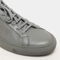 Common Projects Grey Leather Achilles Lace Up Sneaker Size 43