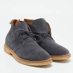 Common Projects Grey Suede Chukka Ankle Length Boots Size 41