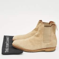 Common Projects Beige Suede Chelsea Boots Size 42