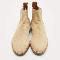 Common Projects Beige Suede Chelsea Boots Size 42