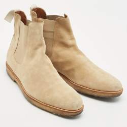 Common Projects Beige Suede Chelsea Boots Size 42