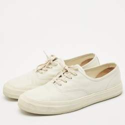 Common Projects White Leather Lace Up Sneakers Size 44