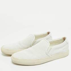 Pre Owned Common Projects White Leather Low Top Sneakers Size 41