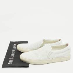 Pre Owned Common Projects White Leather Low Top Sneakers Size 41