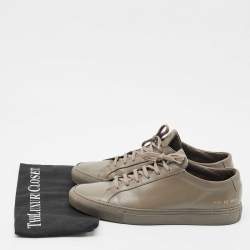 Common Projects Green Leather Achilles Lace Up Sneaker Size 42