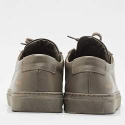 Common Projects Green Leather Achilles Lace Up Sneaker Size 42