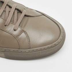 Common Projects Green Leather Achilles Lace Up Sneaker Size 42