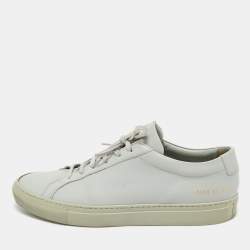 Common Projects Grey Leather Achilles Lace Up Sneaker Size 43