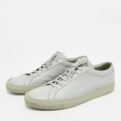 Common Projects Grey Leather Achilles Lace Up Sneaker Size 43