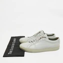 Common Projects Grey Leather Achilles Lace Up Sneaker Size 43