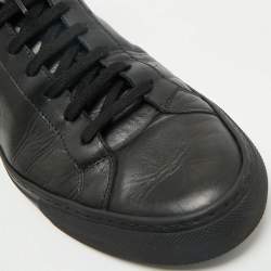 Pre Owned Common Projects Black Leather Achilles High Top Sneakers Size 43