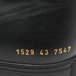 Pre Owned Common Projects Black Leather Achilles High Top Sneakers Size 43