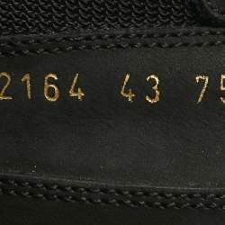 Pre Owned Common Projects Black Nubuck Leather and Suede Track Classic Lace Up Sneakers Size 43