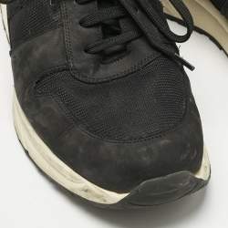 Pre Owned Common Projects Black Nubuck Leather and Suede Track Classic Lace Up Sneakers Size 43