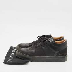 Pre Owned Common Projects Black Leather High Top Sneakers Size 43