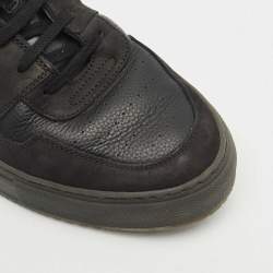 Pre Owned Common Projects Black Leather High Top Sneakers Size 43