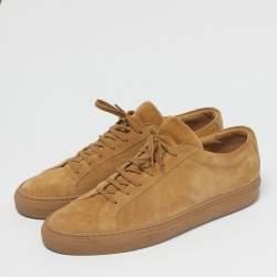 Pre Owned Common Projects Brown Suede Achilles Low Top Sneakers Size 44
