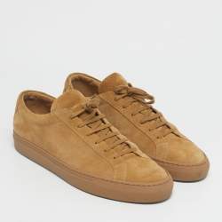 Pre Owned Common Projects Brown Suede Achilles Low Top Sneakers Size 44