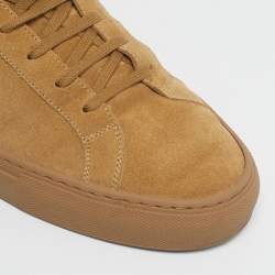 Pre Owned Common Projects Brown Suede Achilles Low Top Sneakers Size 44