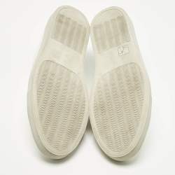 Pre Owned Common Projects White Leather Achilles Lace Up Sneakers Size 47