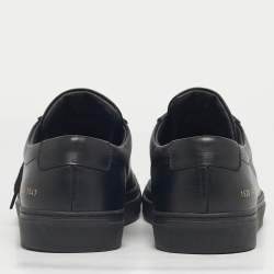Pre Owned Common Projects Black Leather Lace Up Sneakers Size 43