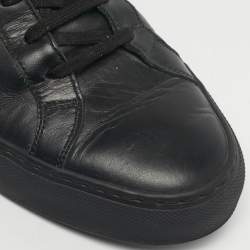 Pre Owned Common Projects Black Leather Lace Up Sneakers Size 43