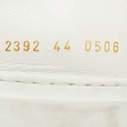 Pre Owned حذاء رياضي كومن بروجيكتز بي بول جلد أبيض برباط بارز مقاس 44