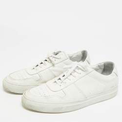 Pre Owned حذاء رياضي كومن بروجيكتز بي بول جلد أبيض برباط بارز مقاس 44