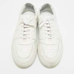 Pre Owned حذاء رياضي كومن بروجيكتز بي بول جلد أبيض برباط بارز مقاس 44