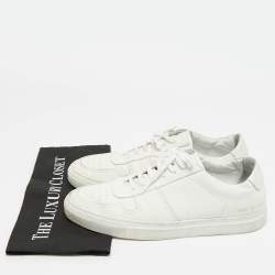 Pre Owned حذاء رياضي كومن بروجيكتز بي بول جلد أبيض برباط بارز مقاس 44