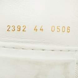 Pre Owned حذاء رياضي كومن بروجيكتز بي بول جلد أبيض برباط بارز مقاس 44