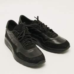 Pre Owned Common Projects Track Classic Size 43 Black Leather Suede Lace Up Sneakers