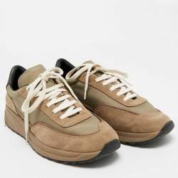 Pre Owned Common Projects Track Classic Size 43 Grey Mesh and Suede Lace Up Sneakers