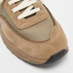 Pre Owned Common Projects Track Classic Size 43 Grey Mesh and Suede Lace Up Sneakers