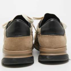 Pre Owned Common Projects Track Classic Size 43 Grey Mesh and Suede Lace Up Sneakers