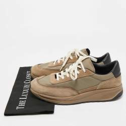 Pre Owned Common Projects Track Classic Size 43 Grey Mesh and Suede Lace Up Sneakers