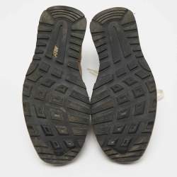 Pre Owned Common Projects Track Classic Size 43 Grey Mesh and Suede Lace Up Sneakers