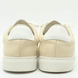 Pre Owned Common Projects Retro Size 42 Cream Leather Low Top Sneakers