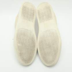Pre Owned Common Projects Retro Size 42 Cream Leather Low Top Sneakers