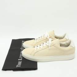 Pre Owned Common Projects Retro Size 42 Cream Leather Low Top Sneakers